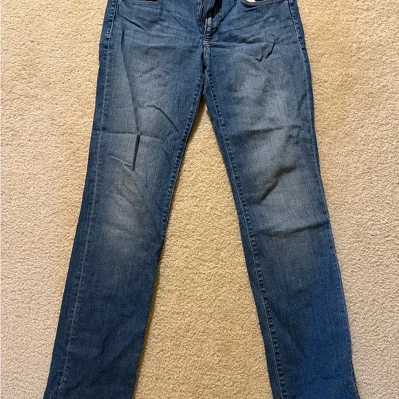 LOFT Women's Straight Leg Blue Jeans - Picture 1 of 3
